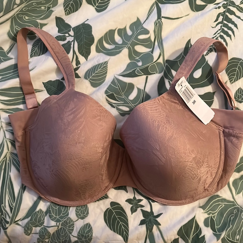 Paramour By Felina Jessamine Bare Necessities mauve lace underwire side support
